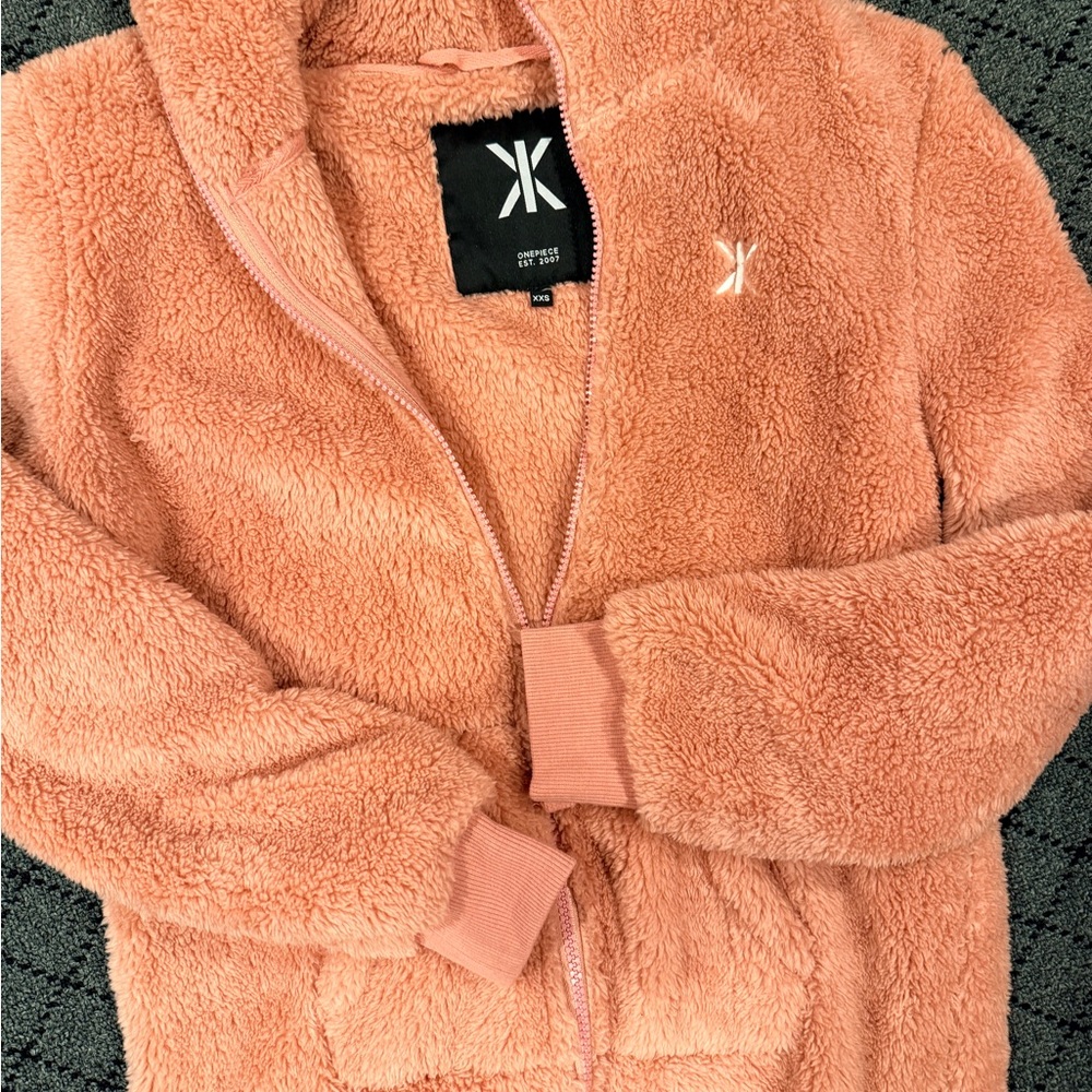 Onepiece.com Cozy pink Hooded Onesie - Picture 6 of 6